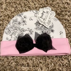 Super sweet baby girl, bow hat